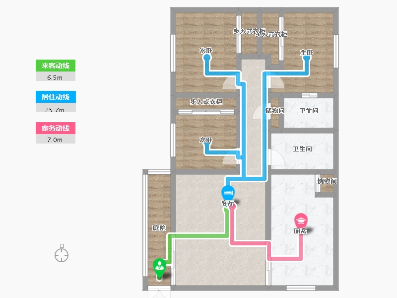 California-Orange-Rancho Vista Apartment Homes-96.44-户型库-动静线