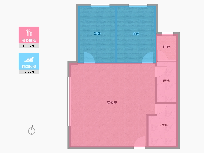 广东省-深圳市-英郡年华3・时光里-65.03-户型库-动静分区