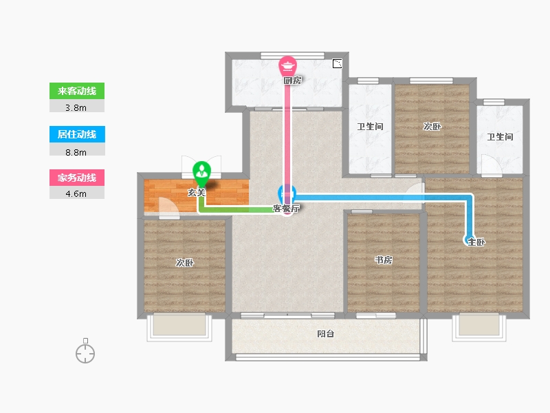 山东省-青岛市-鲁商学府-112.01-户型库-动静线