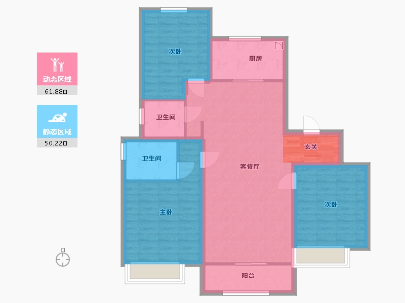 山东省-青岛市-中建锦绣天地-100.79-户型库-动静分区