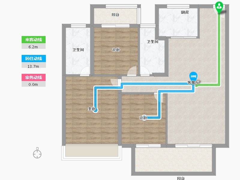 河南省-信阳市-建业中山上院-96.19-户型库-动静线