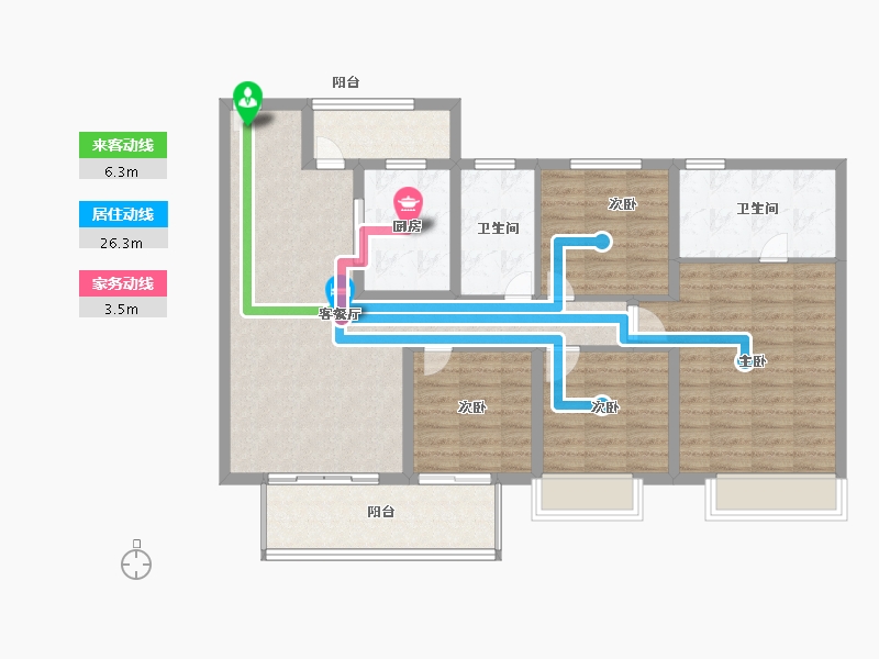 河南省-信阳市-建业中山上院-108.28-户型库-动静线