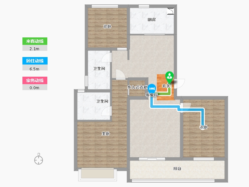 江苏省-南通市-滨江曙光之星-116.68-户型库-动静线