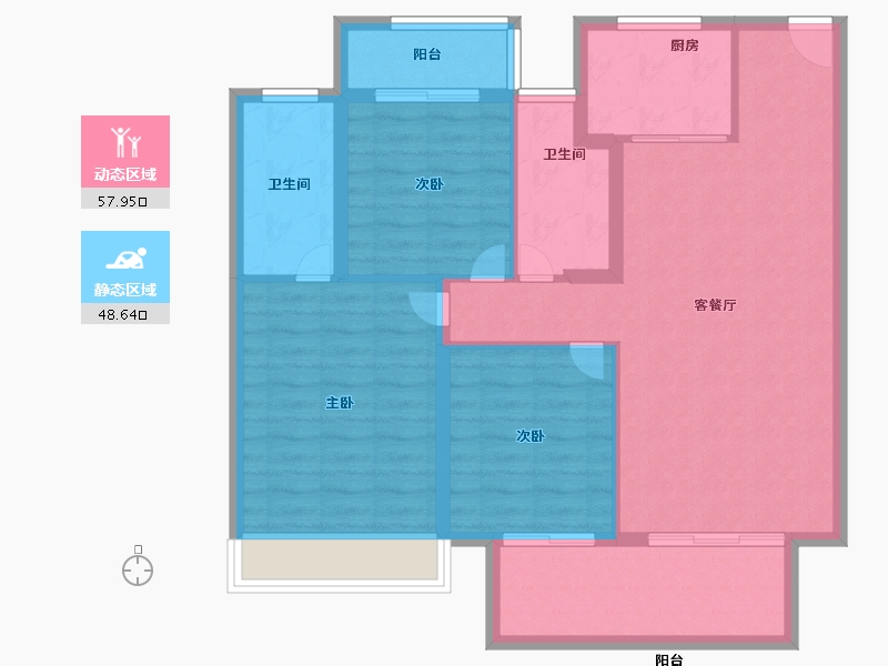 河南省-信阳市-建业中山上院-96.19-户型库-动静分区