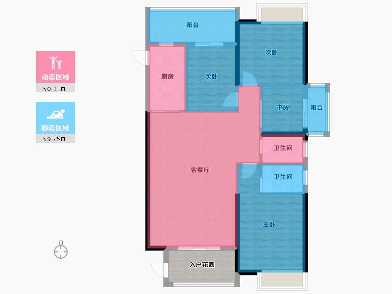 广东省-汕头市-南洋珠池路项目-105.99-户型库-动静分区