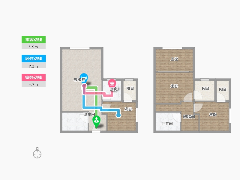 河北省-张家口市-天保京北健康城湖山大院-119.29-户型库-动静线