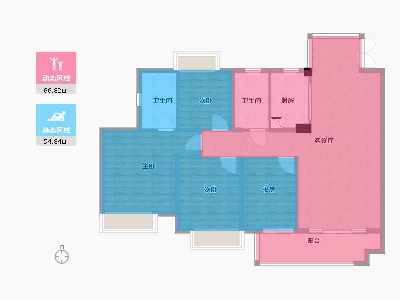 江西省-赣州市-嘉福尚江尊品-110.00-户型库-动静分区