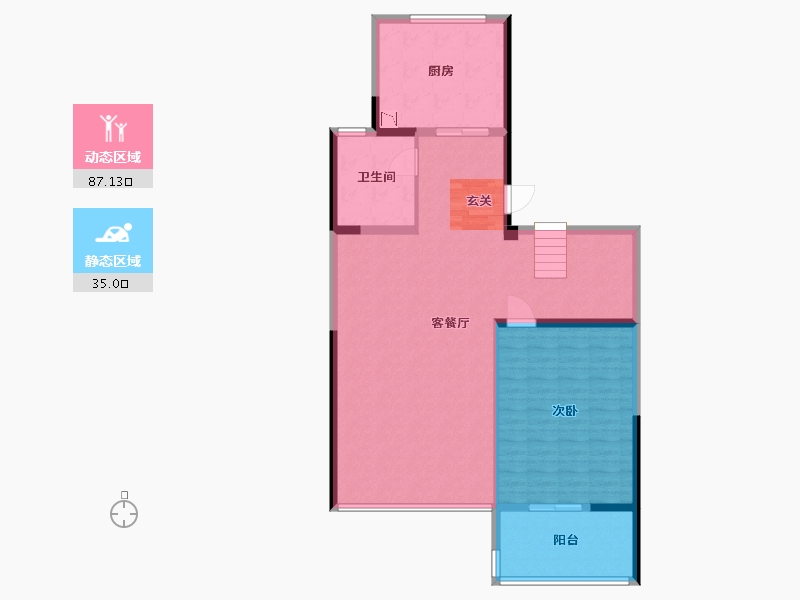 江苏省-苏州市-荷岸晓风花园-112.12-户型库-动静分区