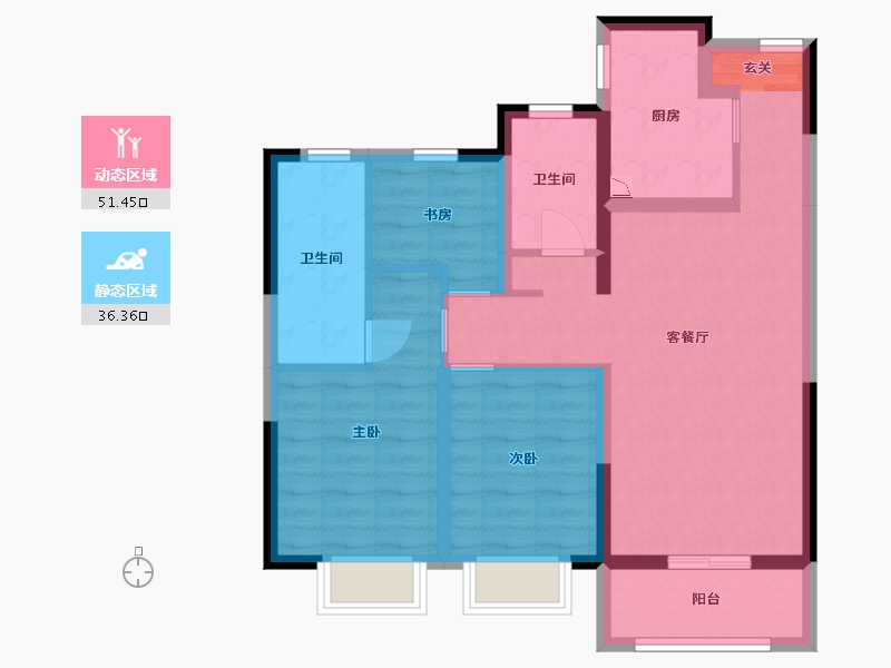 河南省-开封市-富力湾-77.12-户型库-动静分区