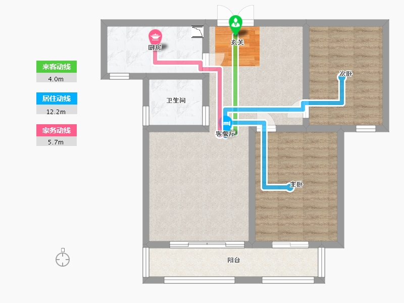 河北省-石家庄市-润江正定壹�院-74.40-户型库-动静线