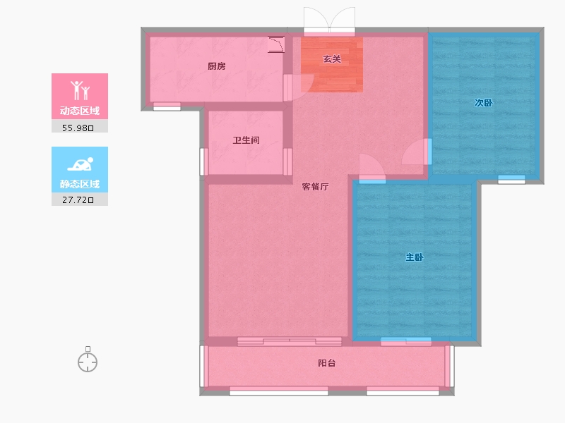 河北省-石家庄市-润江正定壹�院-74.40-户型库-动静分区