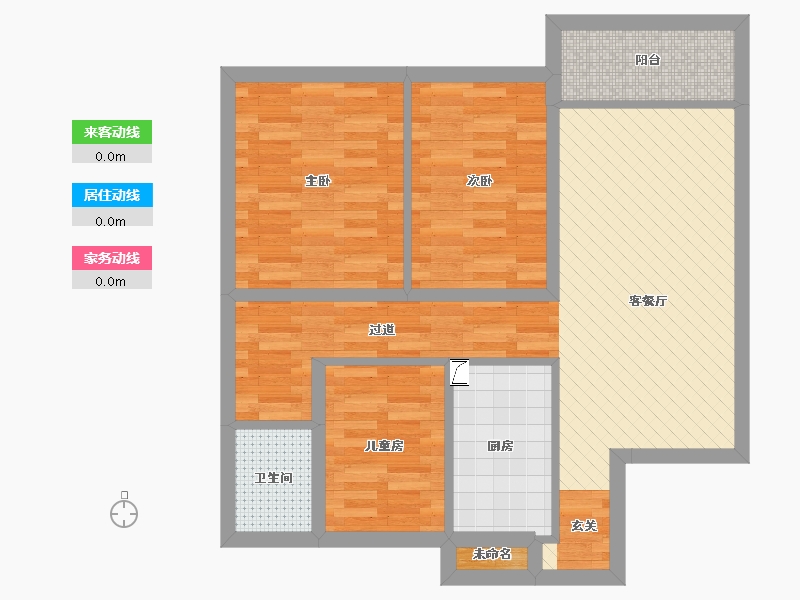 浙江省-宁波市-世贸首府胡-75.29-户型库-动静线