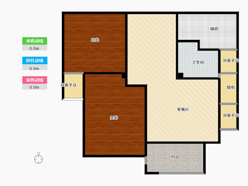 浙江省-嘉兴市-平湖开源悦都90-78.12-户型库-动静线