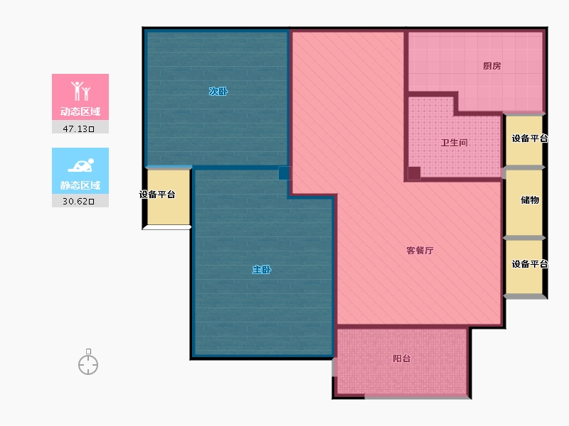 浙江省-嘉兴市-平湖开源悦都90-78.12-户型库-动静分区