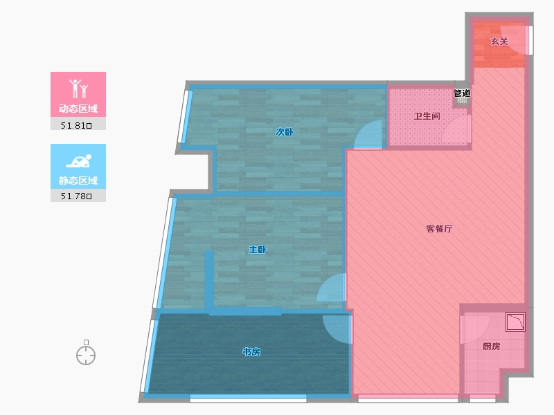 河北省-廊坊市-紫竹湾商业广场-93.89-户型库-动静分区