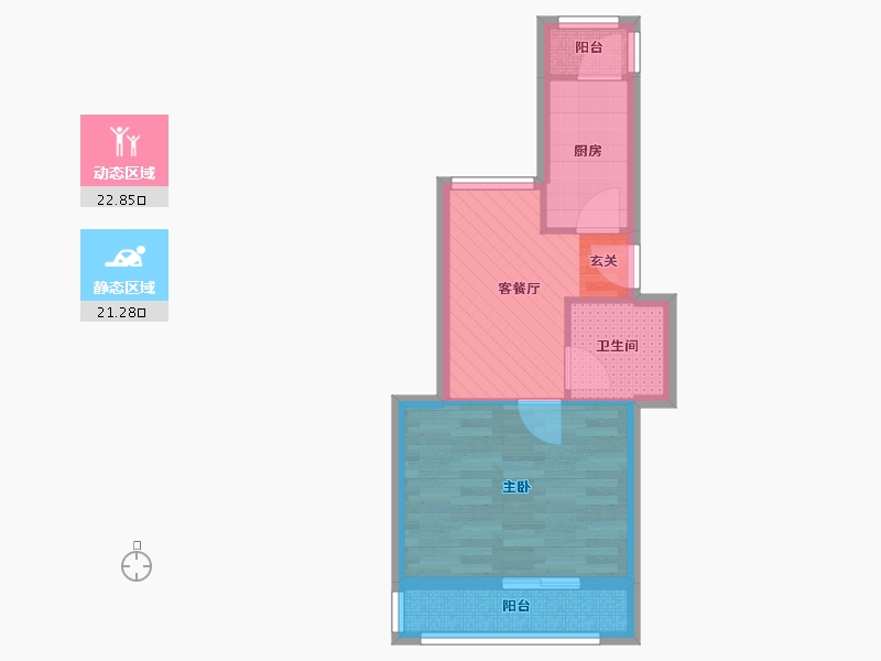 北京-北京市-铭科苑-37.75-户型库-动静分区