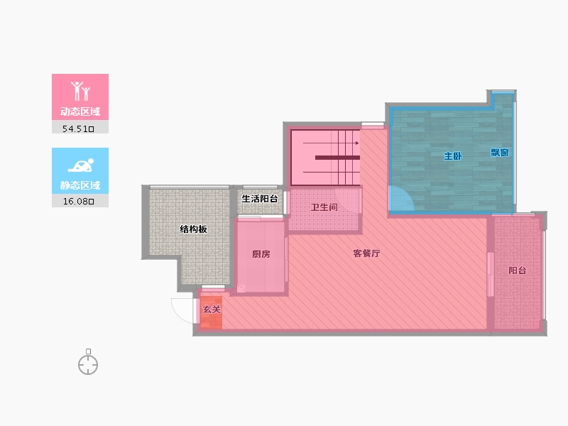 广西壮族自治区-贺州市-香槟城-72.21-户型库-动静分区