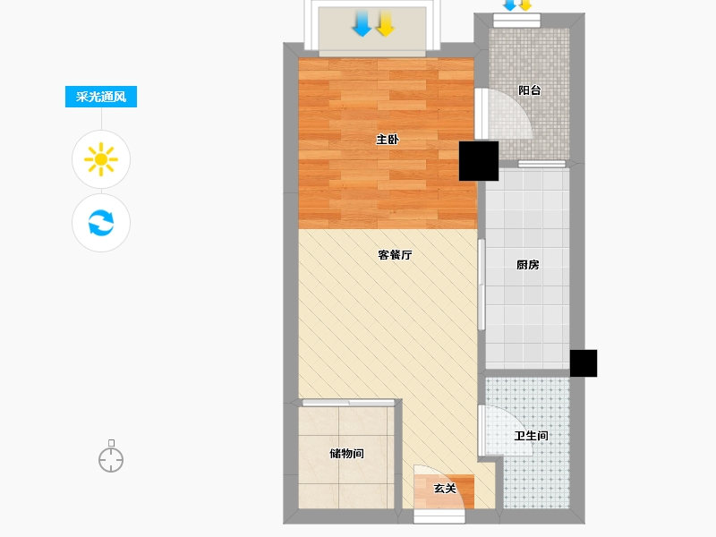 四川省-成都市-猫先生-33.23-户型库-采光通风