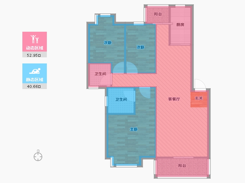 广东省-深圳市-四季花城-83.61-户型库-动静分区