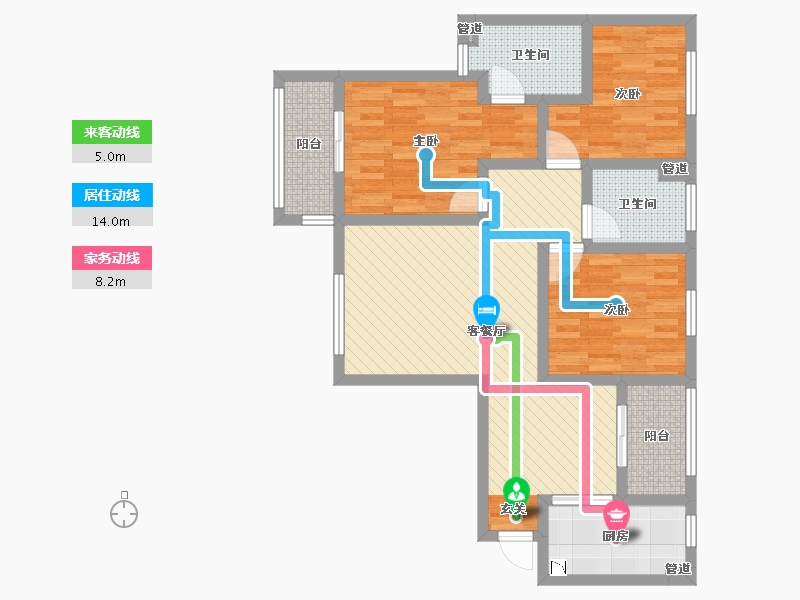 陕西省-渭南市-上上国风-89.09-户型库-动静线