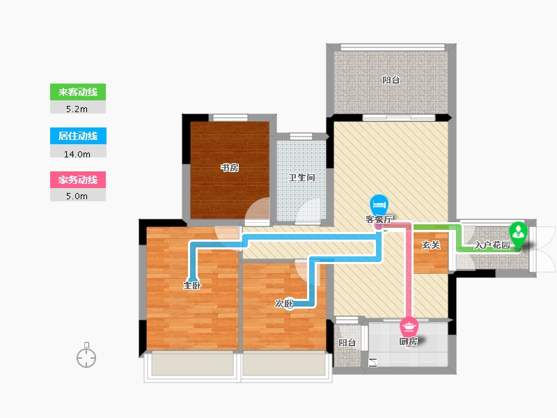 四川省-宜宾市-拉菲-80.77-户型库-动静线