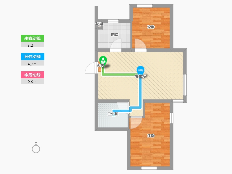 辽宁省-沈阳市-融创唐轩府-54.11-户型库-动静线