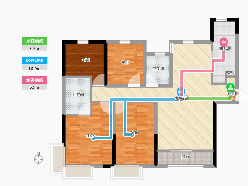 山东省-潍坊市-大观天下-91.02-户型库-动静线