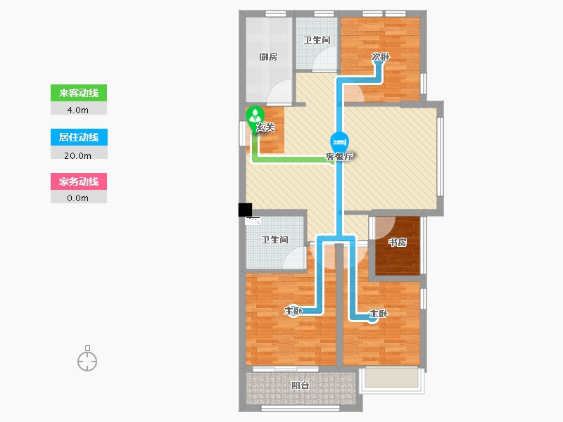 浙江省-温州市-华盟・华瑞府-90.16-户型库-动静线