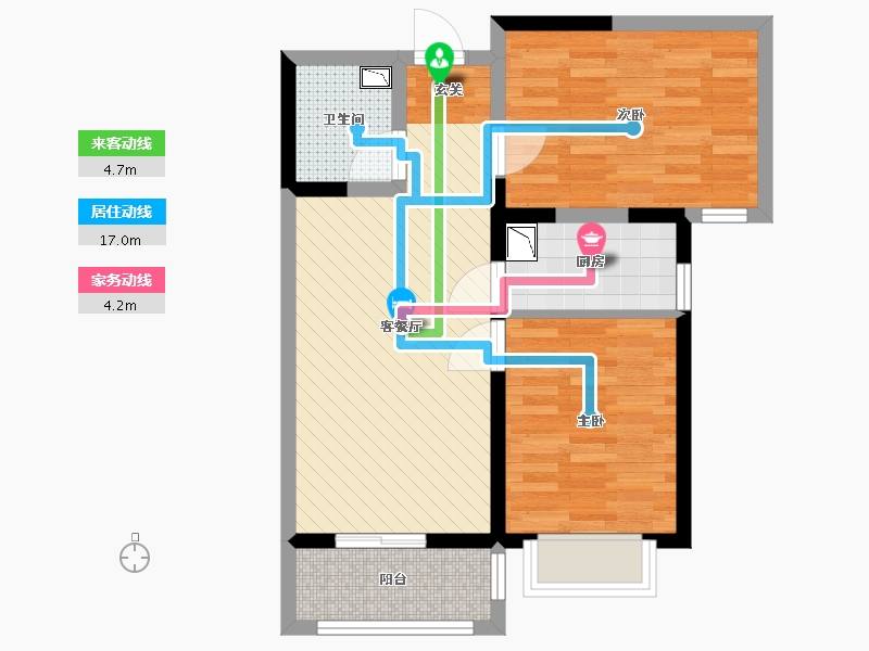 河北省-邯郸市-碧水倾城-59.23-户型库-动静线