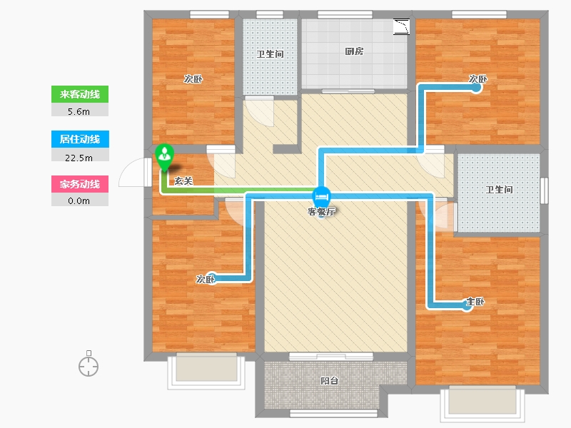 山东省-济宁市-皇营东郡-114.00-户型库-动静线