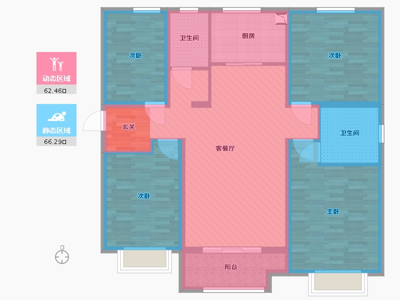 山东省-济宁市-皇营东郡-114.00-户型库-动静分区