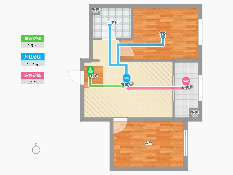 黑龙江省-佳木斯市-万象府-54.28-户型库-动静线