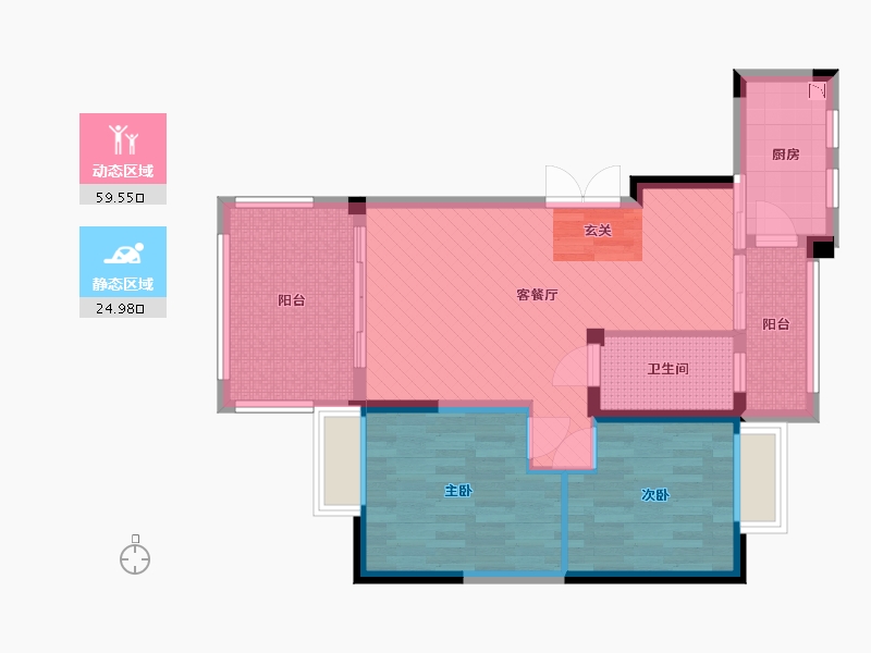 四川省-成都市-堰山和畔-73.86-户型库-动静分区