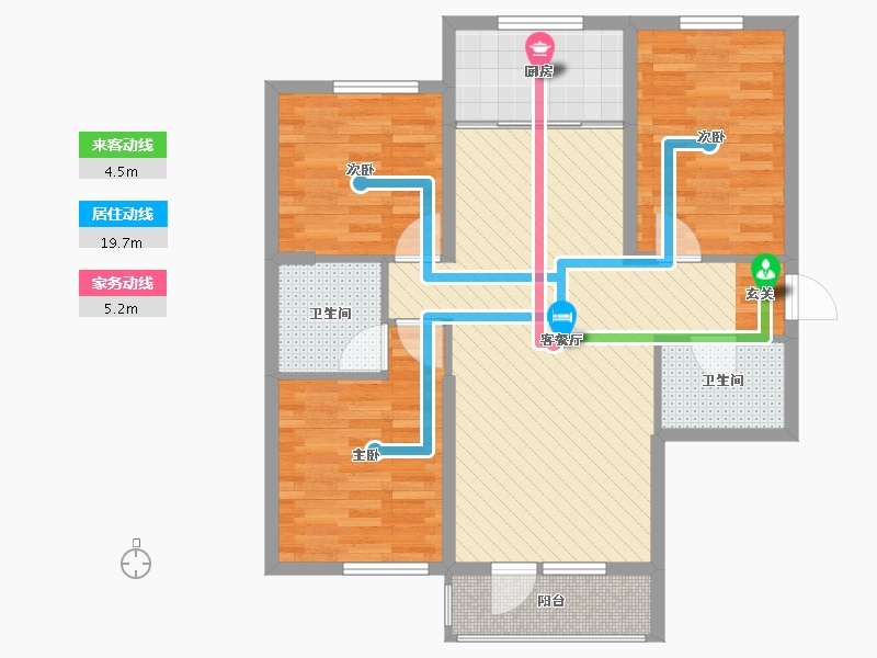 辽宁省-大连市-金海明珠-83.10-户型库-动静线