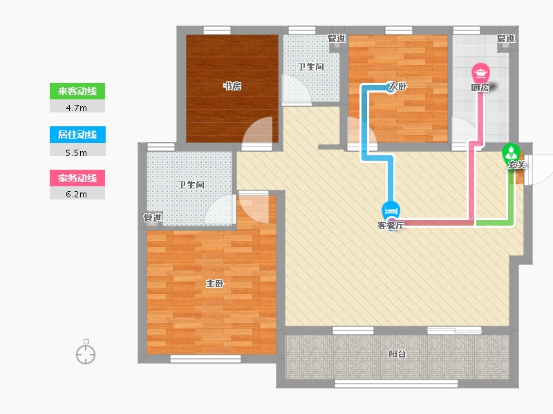 安徽省-安庆市-甘肃兰州新区绿地智慧金融城-87.83-户型库-动静线