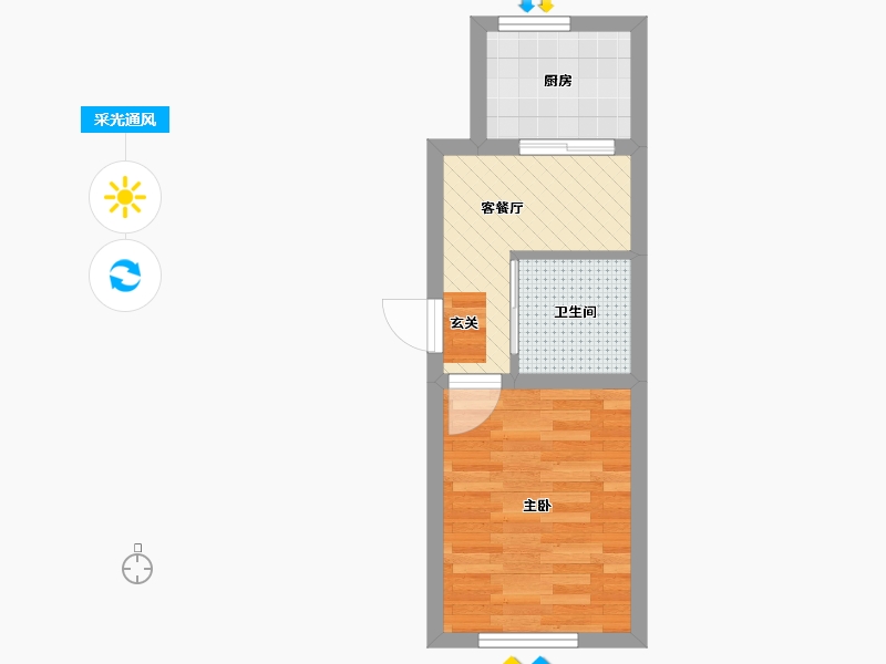 吉林省-长春市-良品柏宏爱琴湾-26.71-户型库-采光通风