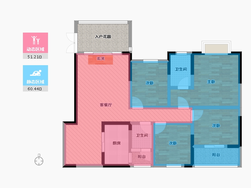 贵州省-安顺市-银城-104.02-户型库-动静分区