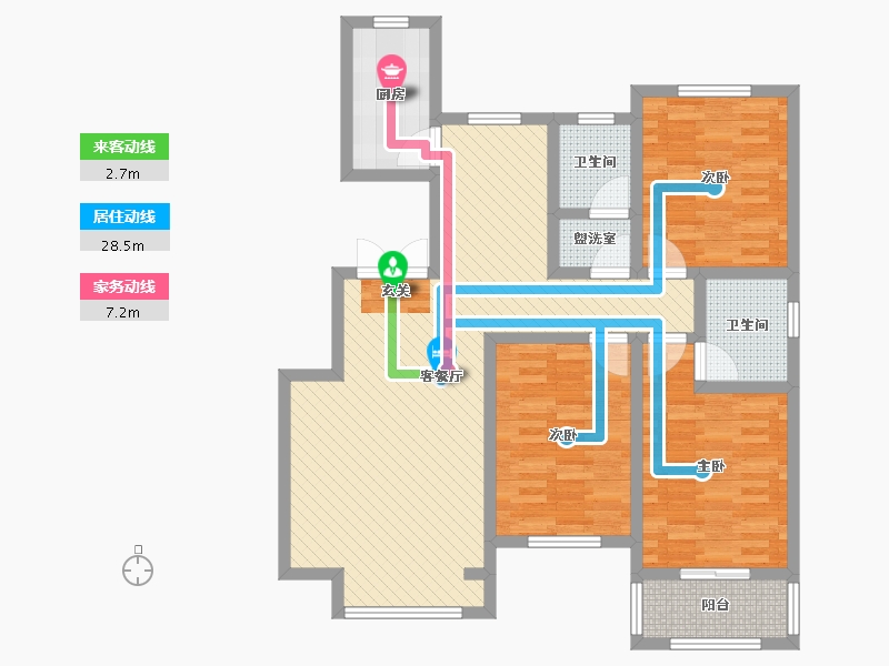 河北省-衡水市-北斗星城二区-97.60-户型库-动静线