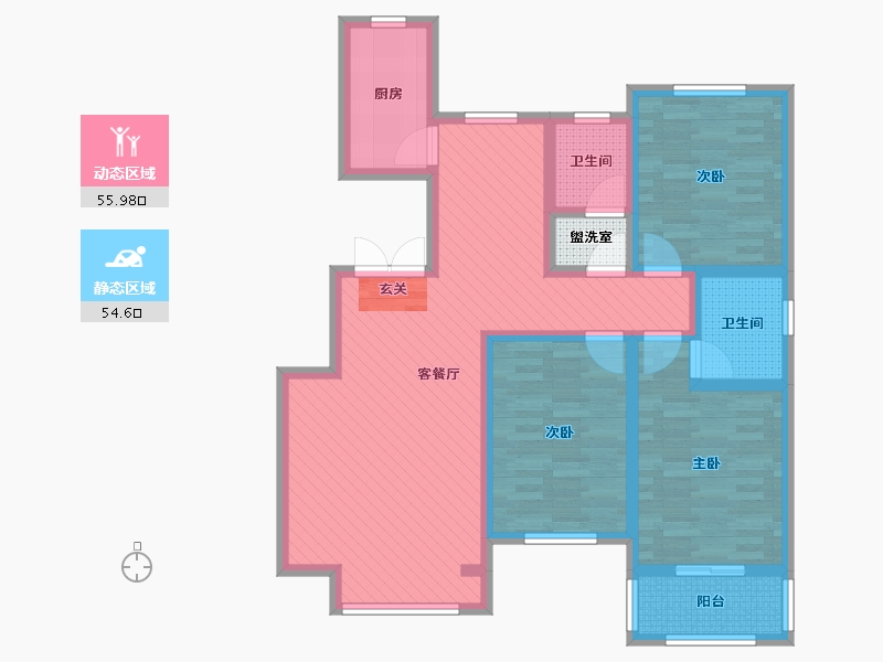 河北省-衡水市-北斗星城二区-97.60-户型库-动静分区