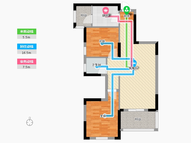 湖北省-武汉市-保利海上五月花-65.22-户型库-动静线