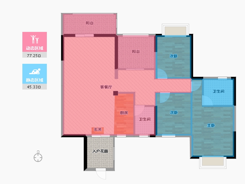 广西壮族自治区-南宁市-贵源城市新都-116.01-户型库-动静分区