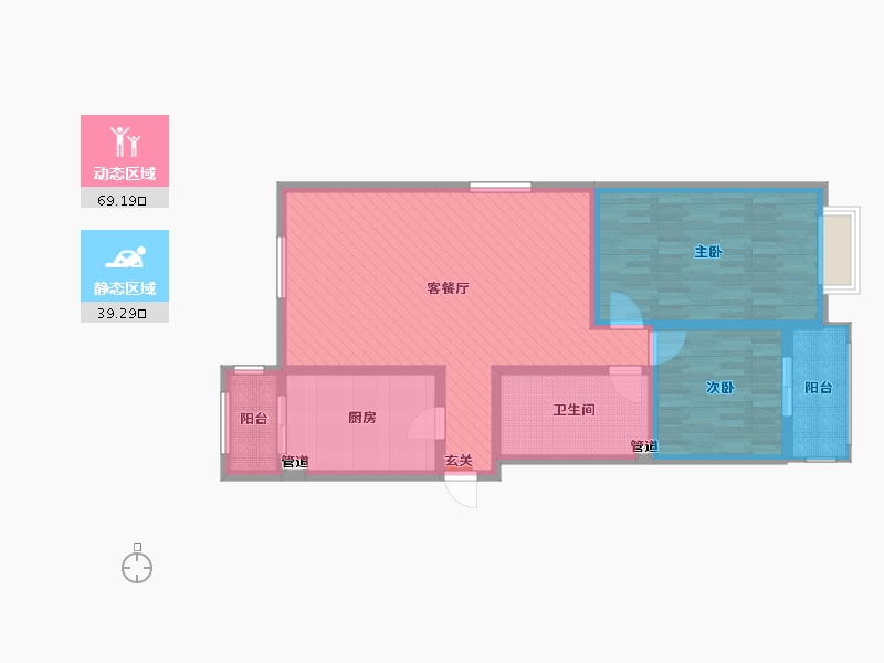 河北省-邯郸市-嘉烨幸福里-95.93-户型库-动静分区