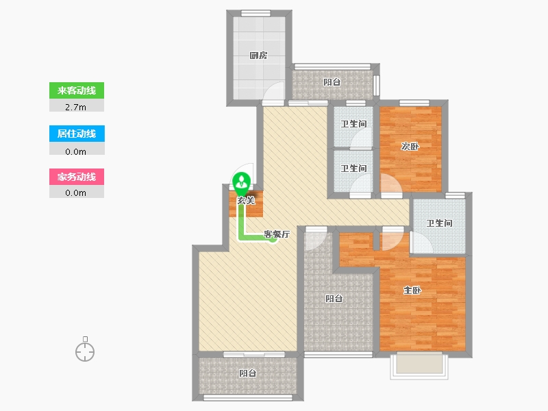 青海省-西宁市-阳光-95.07-户型库-动静线