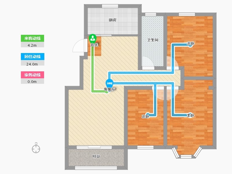 河南省-安阳市-田园小区-89.02-户型库-动静线