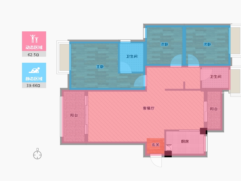 江西省-赣州市-信丰桃江龙城-89.00-户型库-动静分区