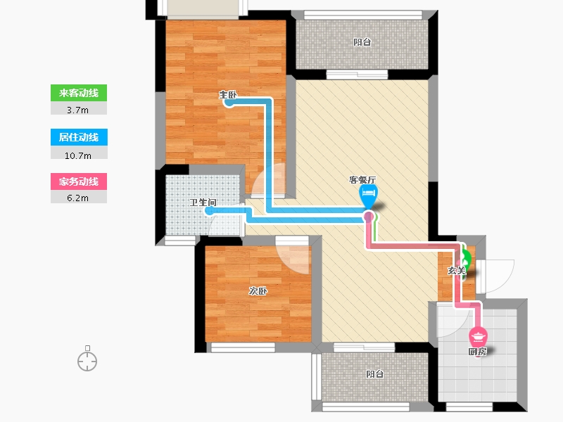 四川省-成都市-金科一城-57.59-户型库-动静线