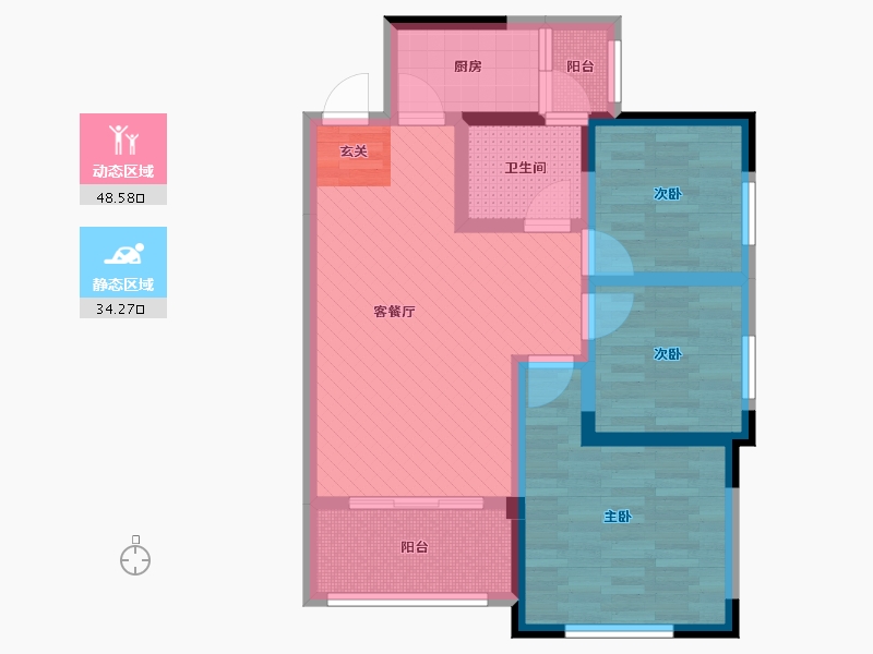 四川省-成都市-蜀南春郡-71.01-户型库-动静分区