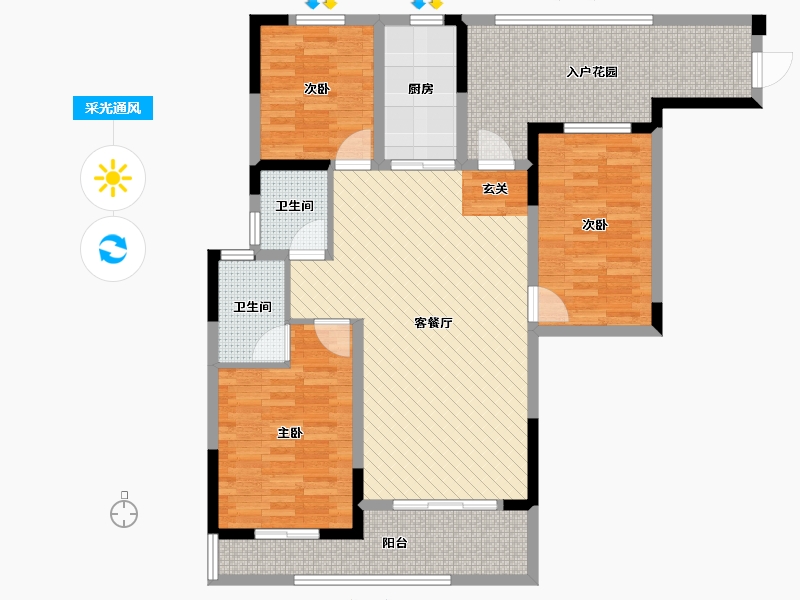 广东省-清远市-君庭山-109.96-户型库-采光通风