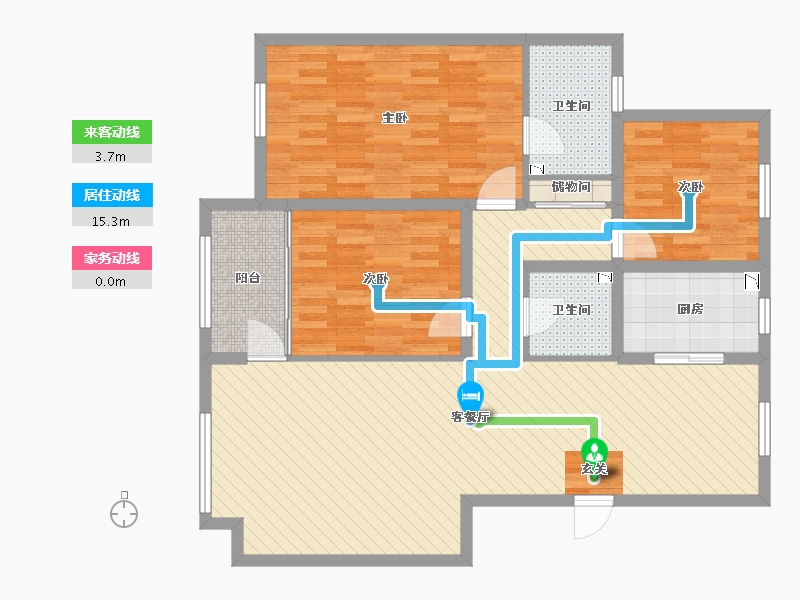 宁夏回族自治区-银川市-鲁银拾城塾(北区)-106.53-户型库-动静线