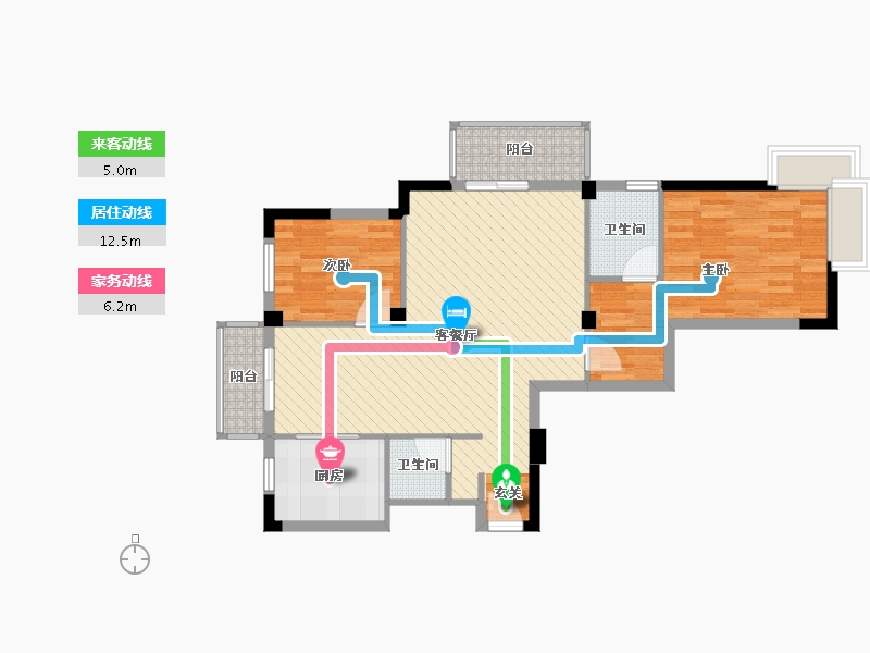 浙江省-温州市-乐清市文峰花苑-79.27-户型库-动静线